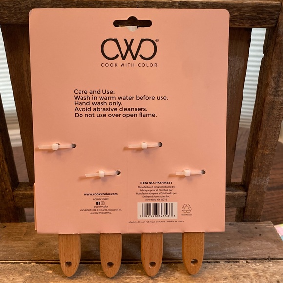 Farmhouse Floral Mini Spatula Set Of 4, Colorful Spring Flowers Mini Spatulas - Picture 8 of 13